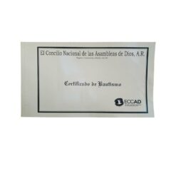 Certificado De Bautismo
