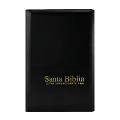 Santa Biblia Mediana Letra Gigante Imitación Piel Negro