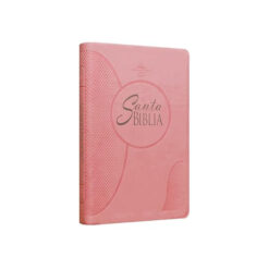 Biblia Reina Valera 1960 Mediana Letra Grande Imitación Piel Rosa