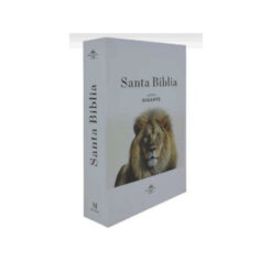 Biblia León Color Blanco Letra Gigante