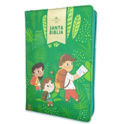 Biblia Verde para niños Reina Valera 1960 Interactiva