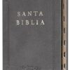 Biblia RVR 1960 letra grande tamaño manual, Piel gris con índice