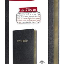 Biblia Reina Valera Revisada 1960 letra súper gigante, símil piel negro