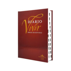 Biblia De Estudio Diario Vivir Vino Tinto Tapa Dura Con Indice
