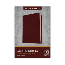 Biblia NTV Edición Clásica, Letra Gigante SentiPiel, Vino tinto, Letra Roja