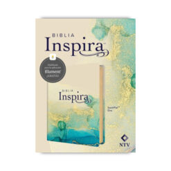 Biblia NTV Inspira Azul Oro Con Filament