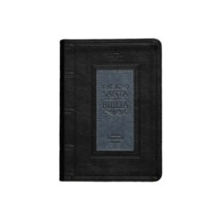 Biblia RVR60 Tamaño compacto Letra Grande 12 puntos i/piel Frame Negro/Gris