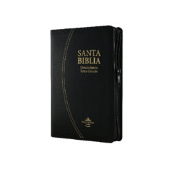 Biblia Reina Valera 1960 Mediana Letra Grande Imitación Piel Negro