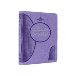 Biblia Reina Valera 1960 Mediana Letra Grande Imitación Piel Lila