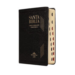 Biblia Fuente de Bendiciones Reina Valera 1960 Chica Letra Mediana Vinil Negro