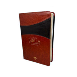 Biblia Letra Grande 12 puntos RV60 Duotono Chocolate y Café