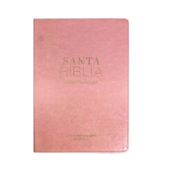 Biblia RVR1960 Clásica Rosa Súper Gigante 19pt