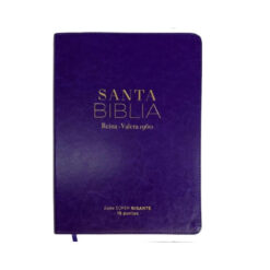 Biblia RVR60 Súper Gigante Letra 19 Pts I/piel Lila – Colección Clásica