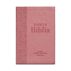 Biblia Grande Letra Súper Gigante RVR60 – Rosa Floral