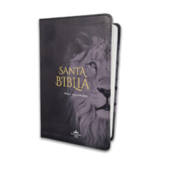 Biblia Letra Grande 12 Puntos RV1960 Imit Piel Con Silueta De León