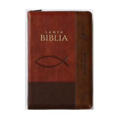 Biblia RVR60 Tamaño Manual Letra Grande i/Piel Café Cierre/índice