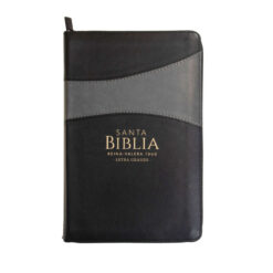 Biblia RVR1960 Manual Letra Grande Negro Gris Cierre 12.5pt