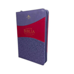 Biblia RVR1960 Clásica Bitono Lila Morado Manual índice Cierre 12.5pt