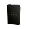 Biblia Reina Valera 1960 Tamaño Manual Letra Grande 12 puntos. Versículos Seguidos. Tapa Tela Con Cierre Diseño Negro Elegante.