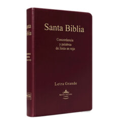Biblia Reina Valera 1960 Mediana Letra Grande Vinil Vino