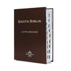 Biblia Reina Valera 1960 Mediana Letra Grande Tapa Dura Café