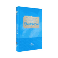 Biblia de Estudio Reconciliación Reina Valera 1960 Mediana Letra Grande Tapa Dura Azul