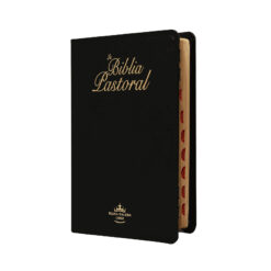 Biblia de Estudio Pastoral Reina Valera 1960 Mediana Letra Mediana Piel Genuina Negro