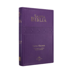 Biblia RVR1960 Mediana Letra Grande Vinil Morado 12pt