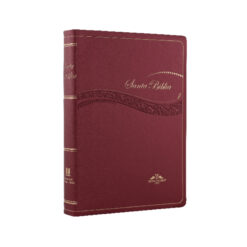 Biblia Reina Valera 1909 Mediana Letra Chica Vinil Vino