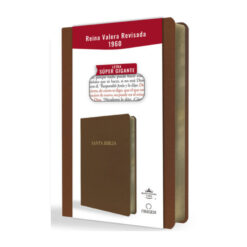 Biblia Reina Valera Revisada 1960 Letra Súper Gigante, Símil Piel Marrón