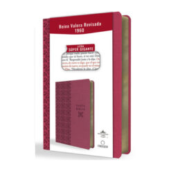 Biblia Reina Valera Revisada 1960 Letra Súper Gigante, Símil Piel Fucsia Rosada