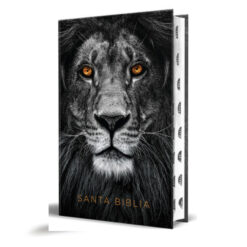 Biblia RVR 1960 Letra Grande Tamaño Manual, Tapa Dura León De Juda Con índice