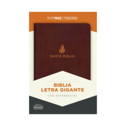 Biblia RVR 1960 Biblia Letra Gigante, Marrón Piel Fabricada