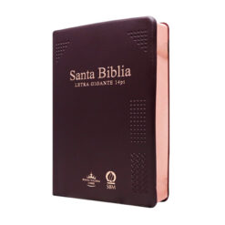 Biblia Reina Valera 1960 Mediana Letra Gigante 14 pts Vinil Vino