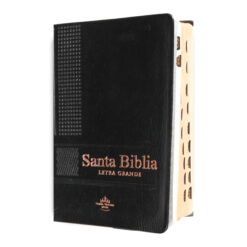 Biblia Reina Valera 1960 Bolsillo Chica Letra Grande Vinil Negro