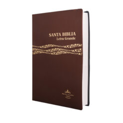 Biblia Reina Valera 1960 Mediana Letra Grande Vinil Café