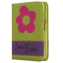 Biblia Reina Valera 1960 Chica Letra Mediana Imitación Piel Verde QR