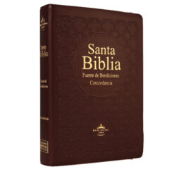 Biblia Fuente de Bendiciones Reina Valera 1960 Chica Letra Mediana Vinil Vino