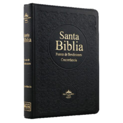 Biblia Fuente de Bendiciones Reina Valera 1960 Chica Letra Mediana Vinil Negro