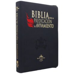 Biblia de Estudio Para la Predicación de Avivamiento Reina Valera 1960 Grande Letra Grande Azul