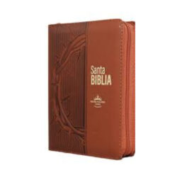 Biblia Marrón Cierre E Indice Corona Imitacion Piel