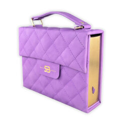 Biblia Cartera con Broche Magnético Compacta RV1960, imit piel morado con asa de mano