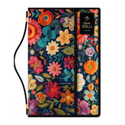 Biblia RVR60c Exquisita Impacto Floral Manija Imán
