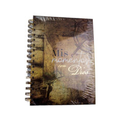 Libreta Devocional con Anillas Mis Momentos con Dios Barco Vintage